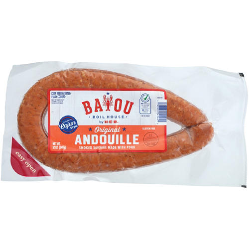 Bayou Boil House by H-E-B Andouille Smoked Sausage, 12 oz