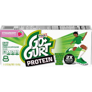 Yoplait GoGurt Protein Strawberry Yogurt Tubes