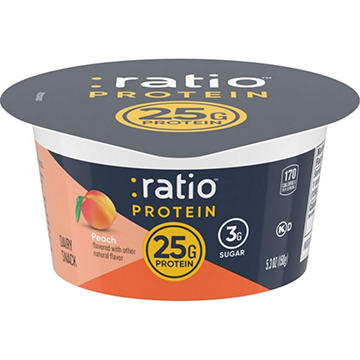 :ratio 25g Protein Peach Dairy Snack
