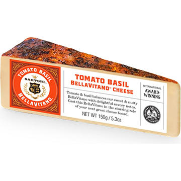 Sartori Tomato Basil BellaVitano Cheese
