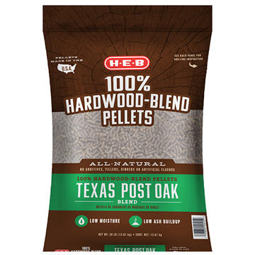 H-E-B 100% Hardwood-Blend Pellets - Post Oak