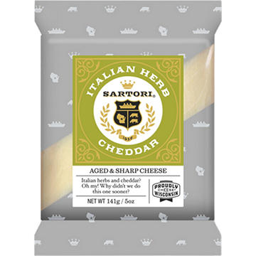 Sartori Italian Herb Cheddar Cheese