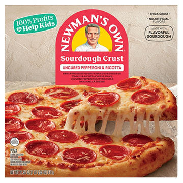 Newman's Own Sourdough Crust Uncured Pepperoni & Ricotta Frozen Pizza