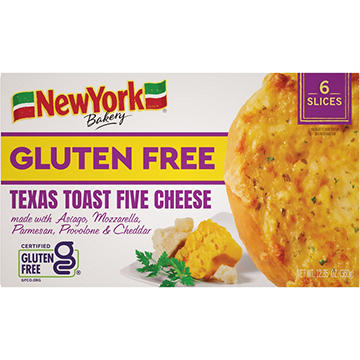 New York Bakery Gluten Free Five Cheese Texas Toast
