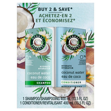 Herbal Essence Hydrating Coconut Water Shampoo & Conditioner - 2pk