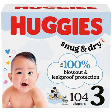 Huggies Snug & Dry Baby Diapers - Size 3 (16-28 lbs)