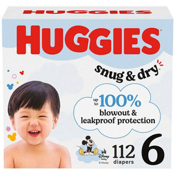 Huggies Snug & Dry Baby Diapers - Size 6 (35+ lbs)