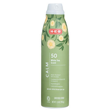 H-E-B Oxybenzone Free Calm Sunscreen Spray - SPF 50
