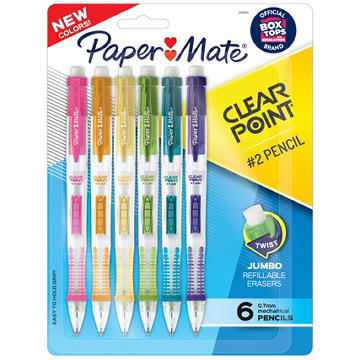 Paper Mate Clearpoint 0.7mm #2 Mechanical Pencils - Multi Color