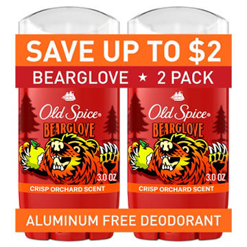Old Spice Aluminum Free Deodorant for Men, 24/7, Crisp Orchard Scent, Twin Pack, 2x 3oz