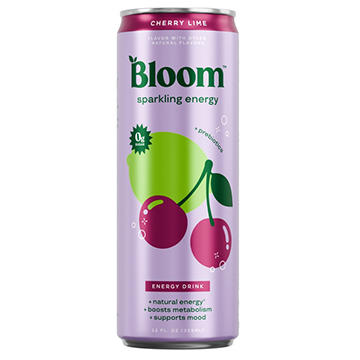 Bloom Zero Sugar Sparkling Energy Drink - Cherry Lime