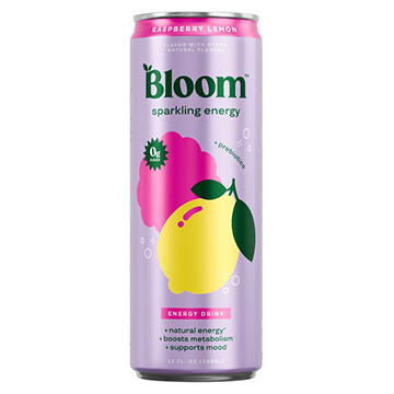 Bloom Zero Sugar Sparkling Energy Drink - Raspberry Lemon