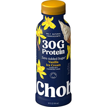 Chobani 30G Protein Zero Sugar Added Yogurt Drink - Vanilla Ice Cream