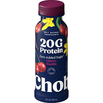 Chobani 20G Protein Zero Sugar Added Yogurt Drink - Cherry Vanilla