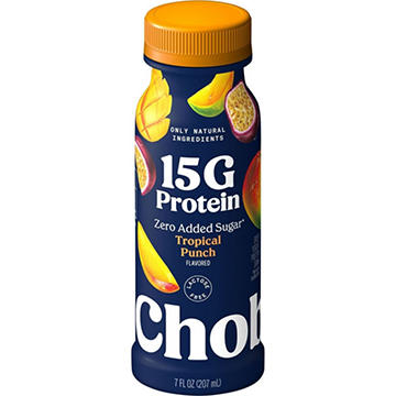 Chobani 15G Protein Zero Sugar Added Yogurt Drink - Tropical Punch