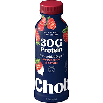 Chobani 30G Protein Zero Sugar Added Yogurt Drink - Strawberries & Cream