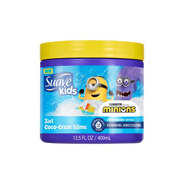 Suave Kids 3-In-1 Coco-Craze Slime Shampoo, Conditioner, and Body Wash