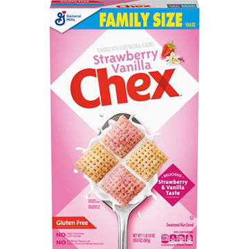 General Mills Strawberry Vanilla Chex Cereal - Family Size