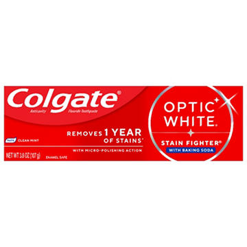 Colgate Optic White Stain Fighter Toothpaste - Clean Mint