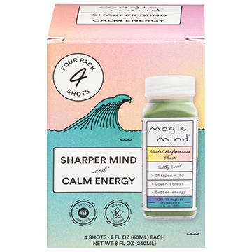 Magic Mind Mental Performance Elixir 4 pk Bottles