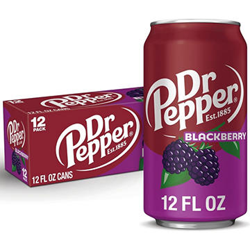 Dr Pepper Blackberry Soda 12 pk Cans
