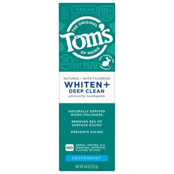 Tom's of Maine Whiten+ Deep Clean Toothpaste Peppermint