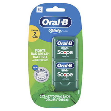 Oral-B Glide Scope Mint Floss, 2 pk