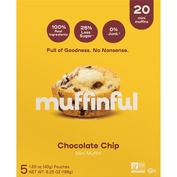 Muffinful Chocolate Chip Mini Muffins Pouches