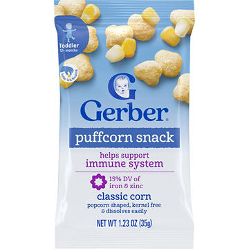Gerber Toddler Puffcorn Snack - Classic Corn