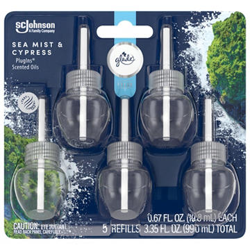 Glade Plug In Scented Oil - Fresh Sea Mist & Cypress - 3.35 oz