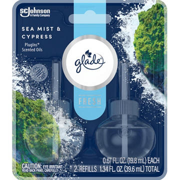 Glade Plug In Scented Oils - Fresh Sea Mist & Cypress - 1.34 oz