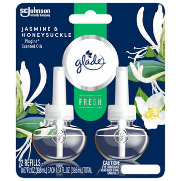 Glade Plug In Scented Oil - Fresh Jasmine & Honeysuckle - 1.34 oz