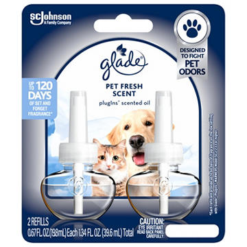 Glade Plug In Scented Oil Refills - Pet Fresh