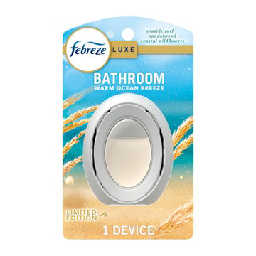 Febreze Bathroom Air Freshener Odor-Fighting - Warm Ocean Breeze Scent