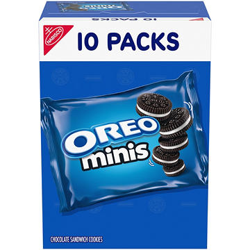 OREO Mini Chocolate Sandwich Cookies Multipack 1 oz Bags
