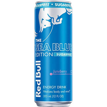 Red Bull Sugar Free Sea Blue Edition Juneberry Energy Drink