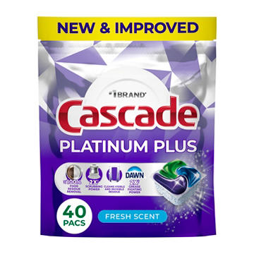 Cascade Platinum Plus Dishwasher Pods - Fresh Scent