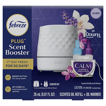 Febreze Plug Scent Booster Starter Kit - Downy Calm