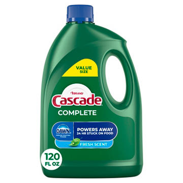 Cascade Complete Dishwasher Detergent Liquid Gel, Fresh Scent
