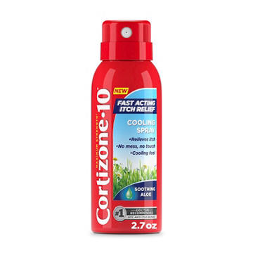 Cortizone Maximum Strength Fast Acting Anti-Itch Cooling Spray with Aloe