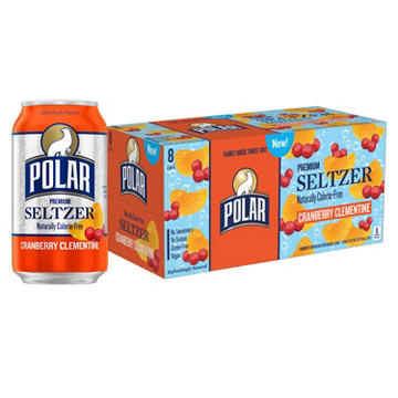 Polar Seltzer Water Cranberry Clementine 8 pk Cans