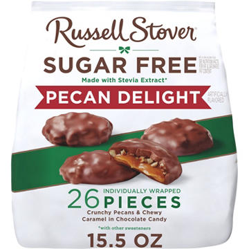 Russell Stover Sugar Free Pecan Delight Chocolate Candy