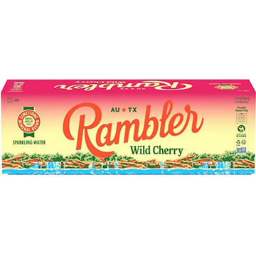 Rambler Wild Cherry Sparkling Water 12 pk Cans