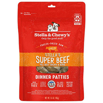 Stella & Chewy's Dog Freeze-Dried Patties - Super Beef