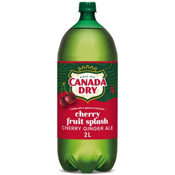 Canada Dry Fruit Splash Cherry Ginger Ale Soda
