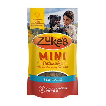 Zuke's Mini Naturals Dog Training Treats - Real Beef