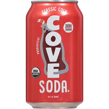 Cove Organic Zero Sugar Probiotic Soda - Classic Cola