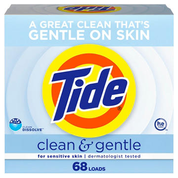 Tide HE Clean & Gentle Powder Detergent, 68 Loads