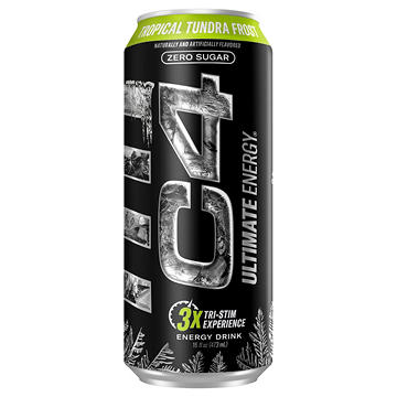 C4 Zero Sugar Ultimate Energy Drink - Tropical Tundra Frost