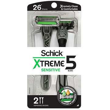 Schick Xtreme Sensitive 5-Blade Disposable Razors